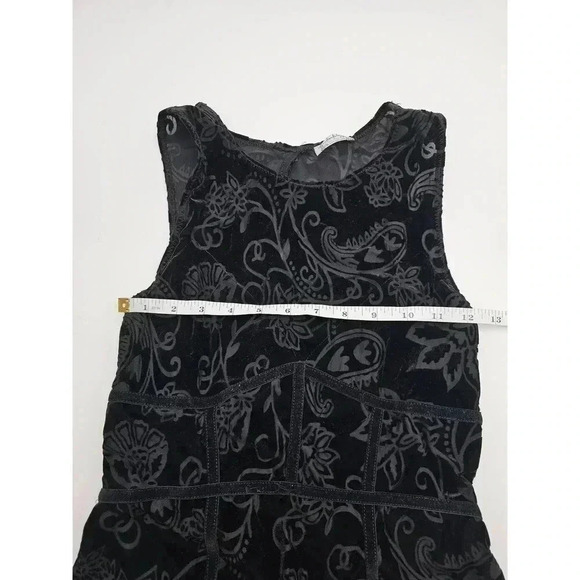 Intimately Free People Women's M Burnout Babe Floral Velvet Mini Bodycon Dress - Picture 4 of 6